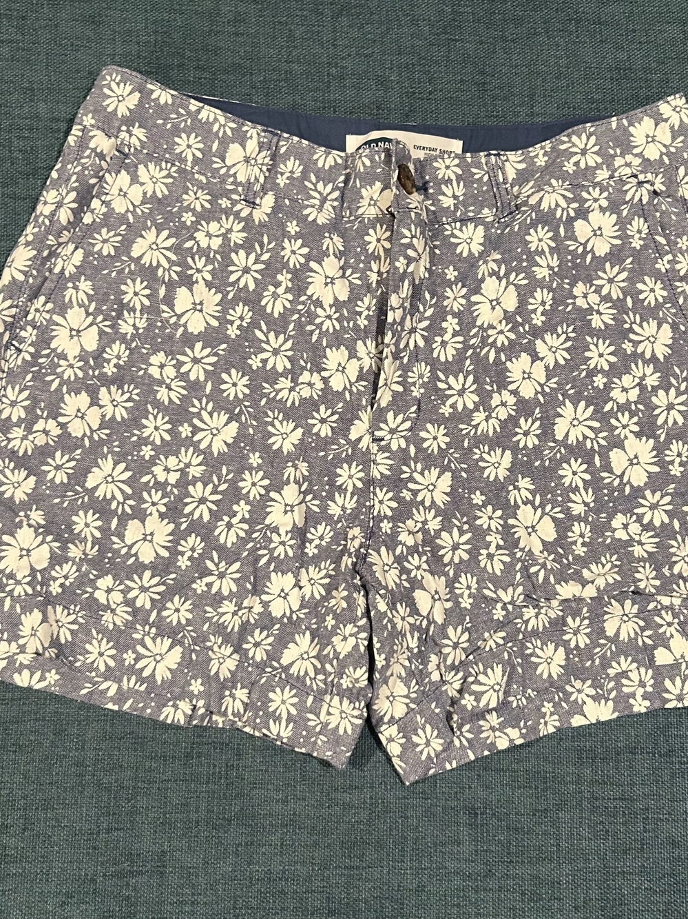 Old Navy Blue Floral Print Women's Shorts